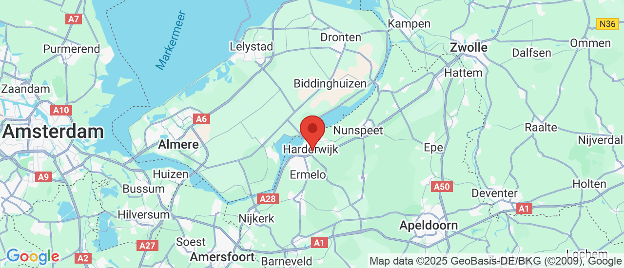 Google maps locatie van De Automakelaar Gelderland