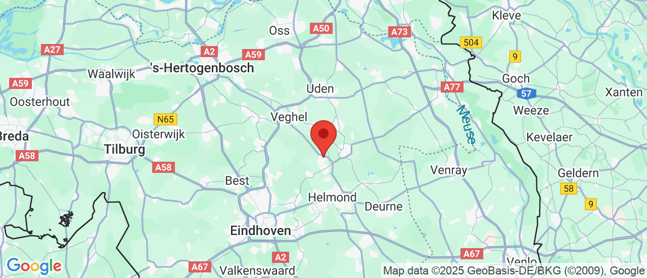 Google maps locatie van Autobedrijf De Hazelaar