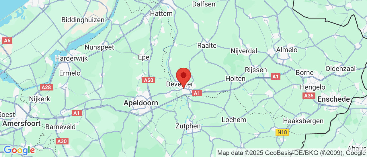 Google maps locatie van Autobedrijf B. Jochaniak