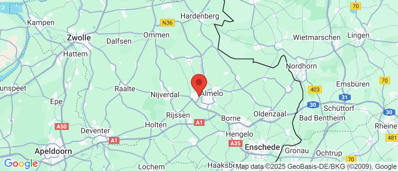 Google maps locatie van Sjaak van der Wel B.V.