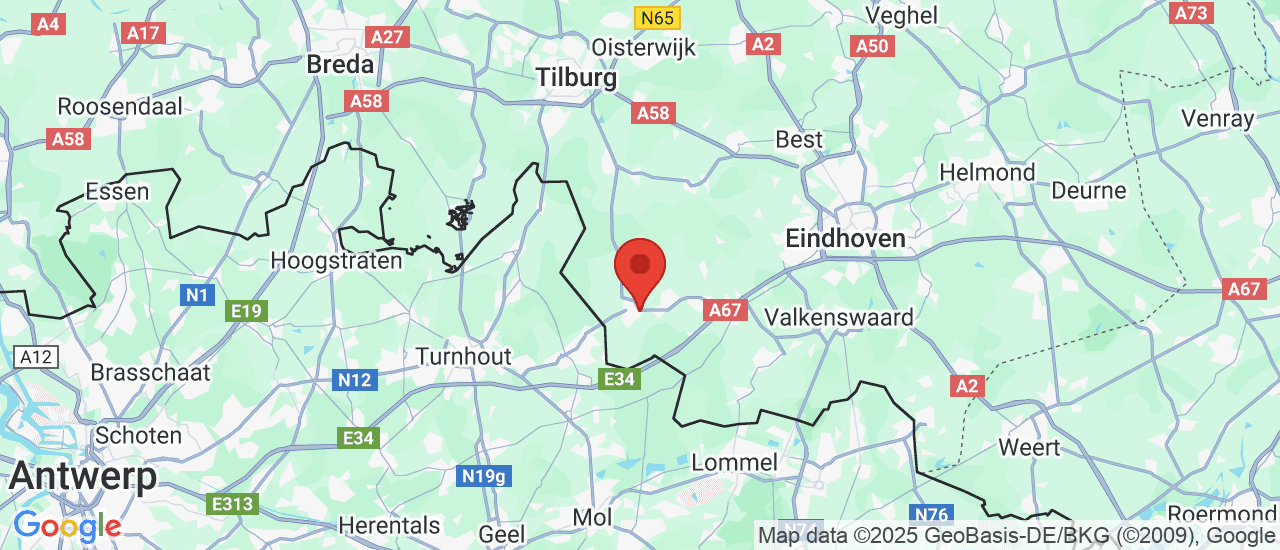 Google maps locatie van Jansen Vans