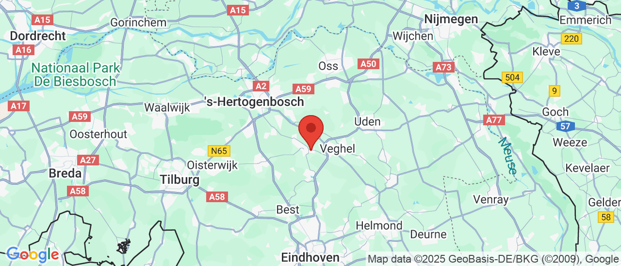 Google maps locatie van Autobedrijf van der Aa