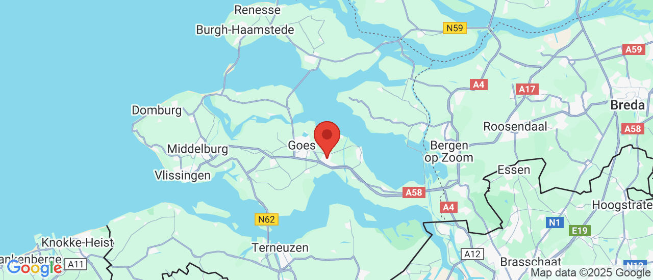 Google maps locatie van Van de Velde Auto's B.V.