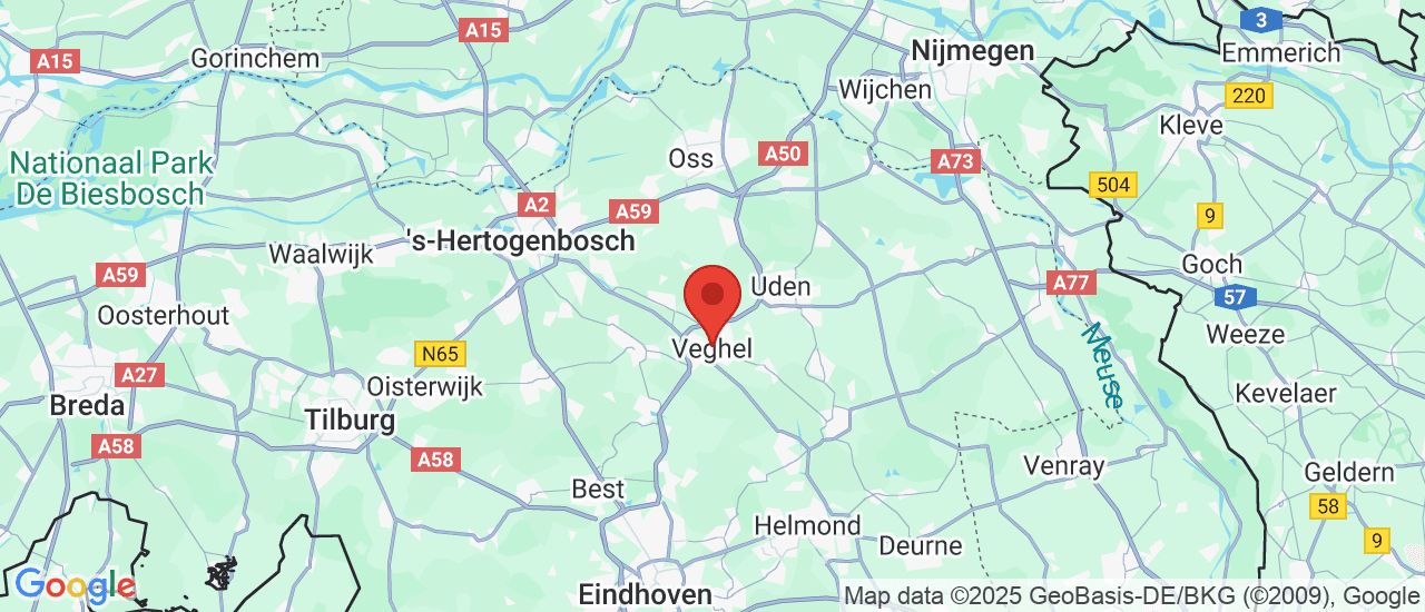 Google maps locatie van Autobedrijf J. Pepers B.V.