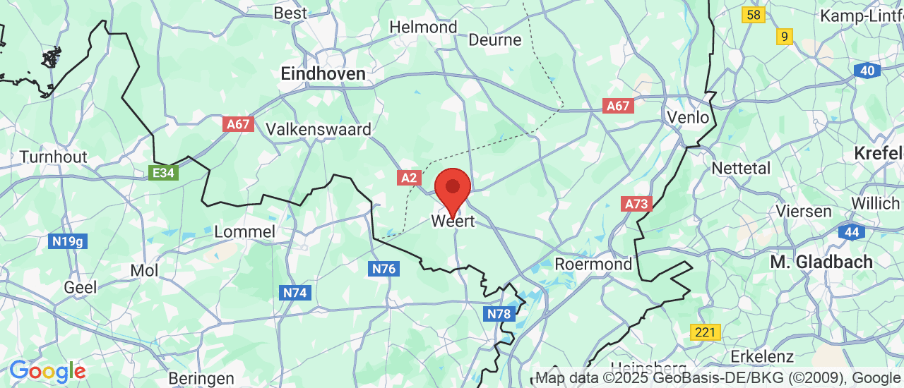 Google maps locatie van Autobedrijf Coumans-Hompes