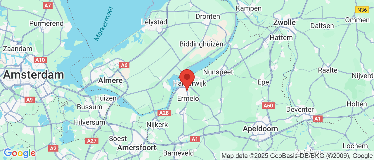 Google maps locatie van Auto Versteeg Buurman Ermelo B.V.