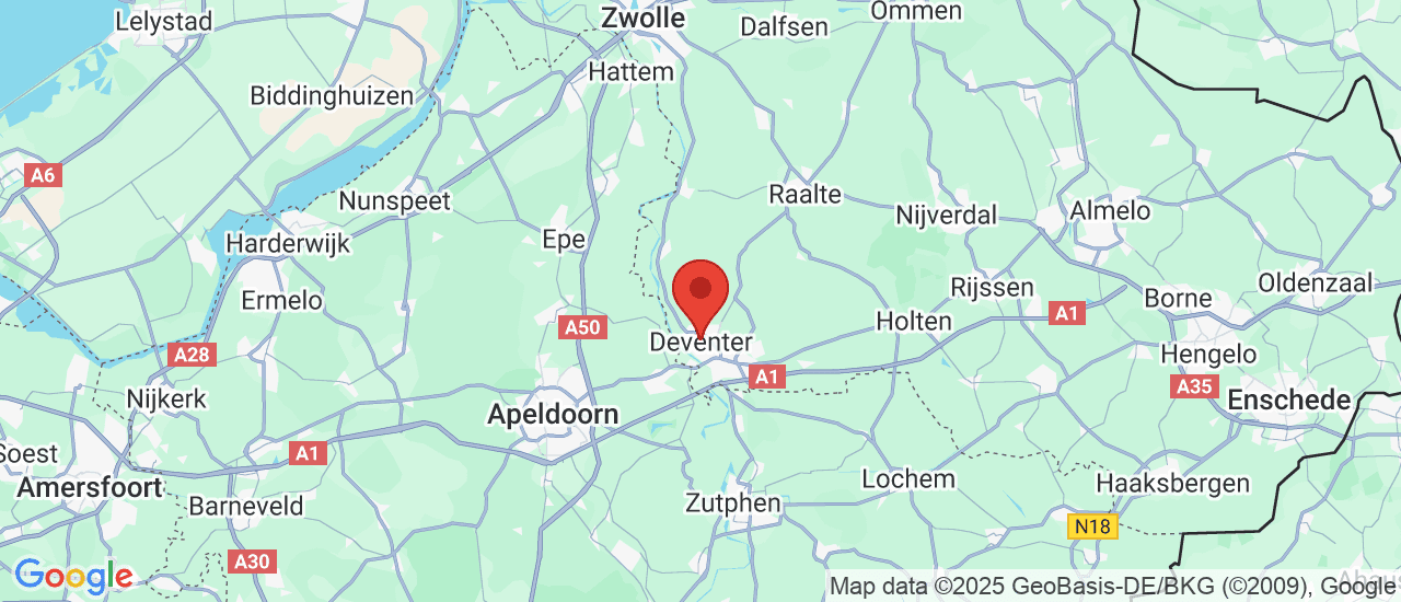 Google maps locatie van Van der Zande Export B.V.