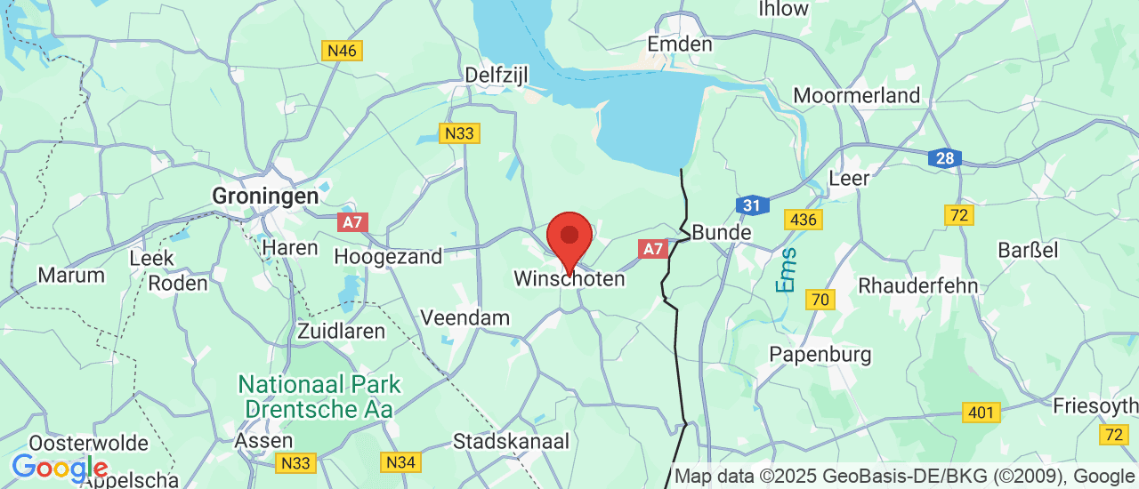 Google maps locatie van Autobedrijf D. Mulder