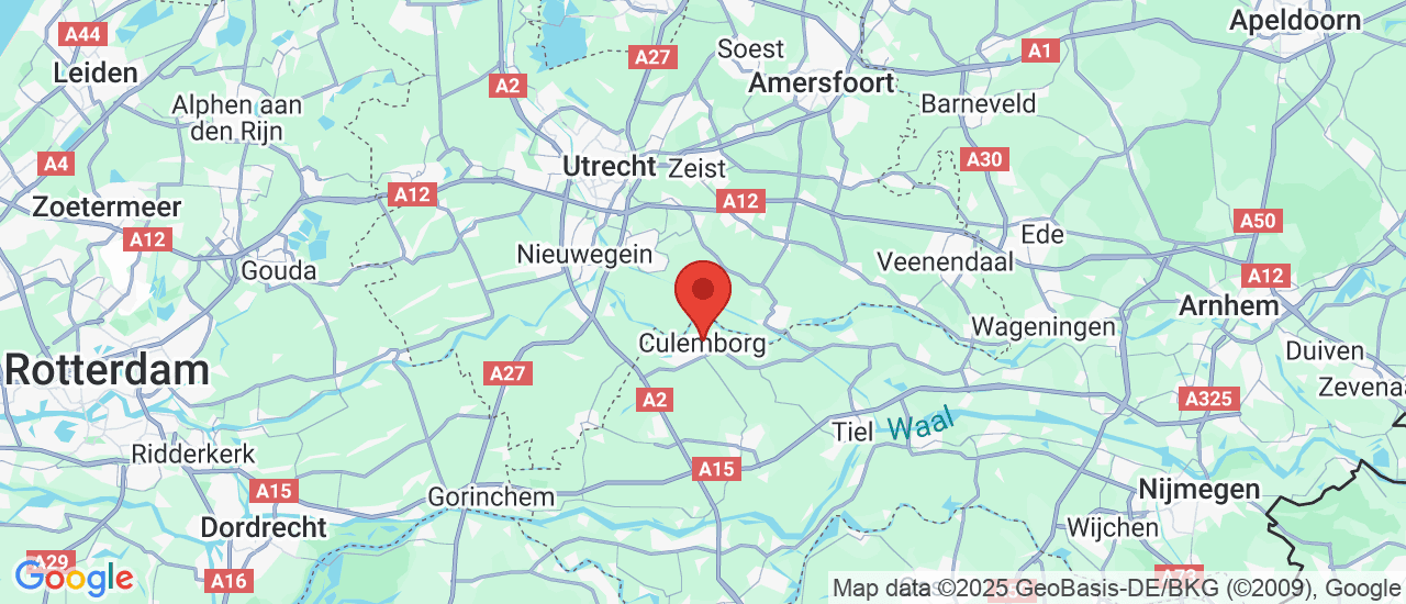Google maps locatie van Autobedrijf v. Mourik Culemborg