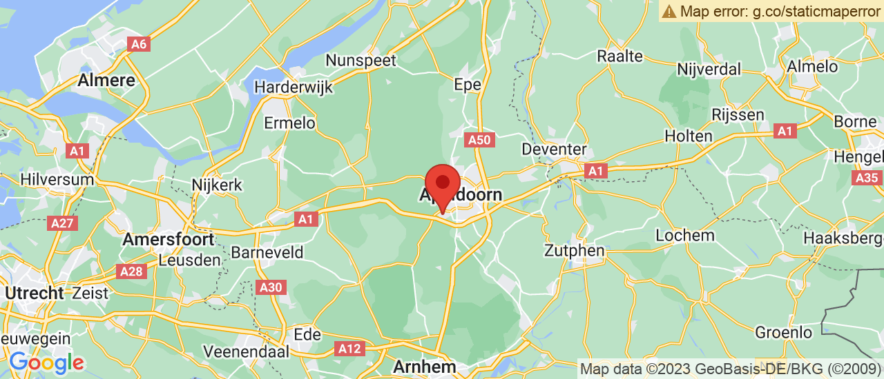 Google maps locatie van Ab Mulder Ugchelen