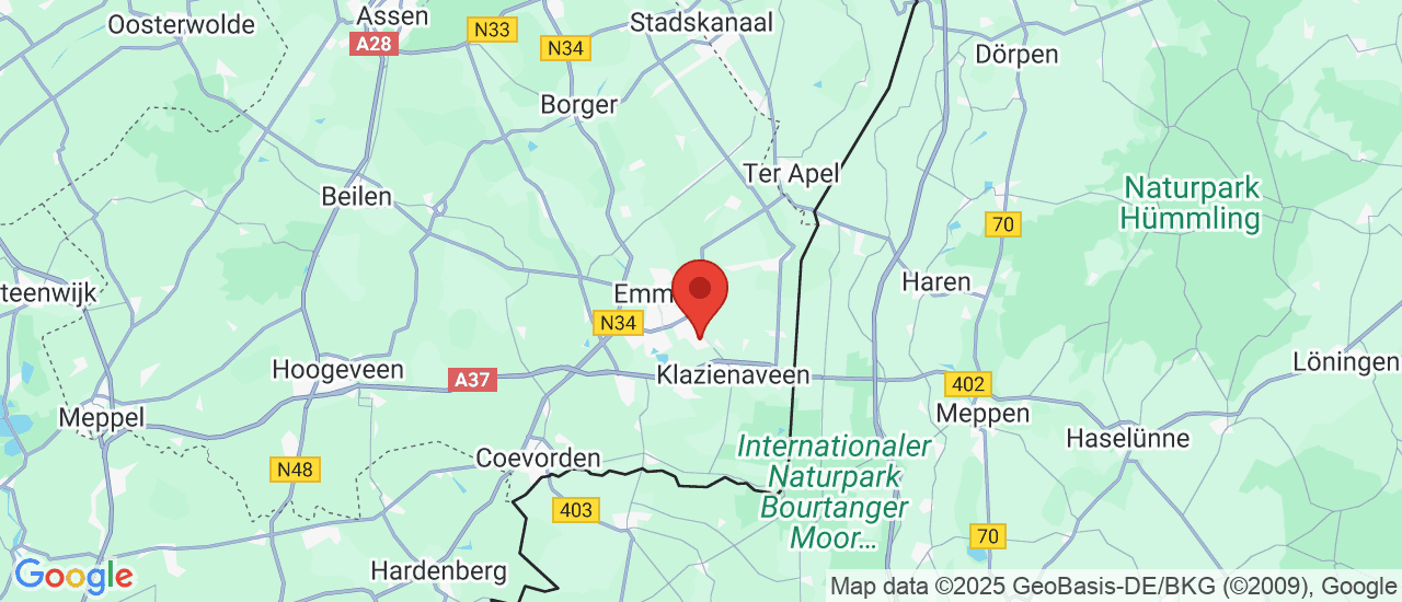 Google maps locatie van Oosterbos Auto's B.V.