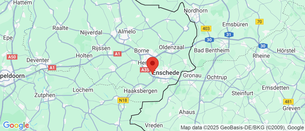 Google maps locatie van Axero B.V.