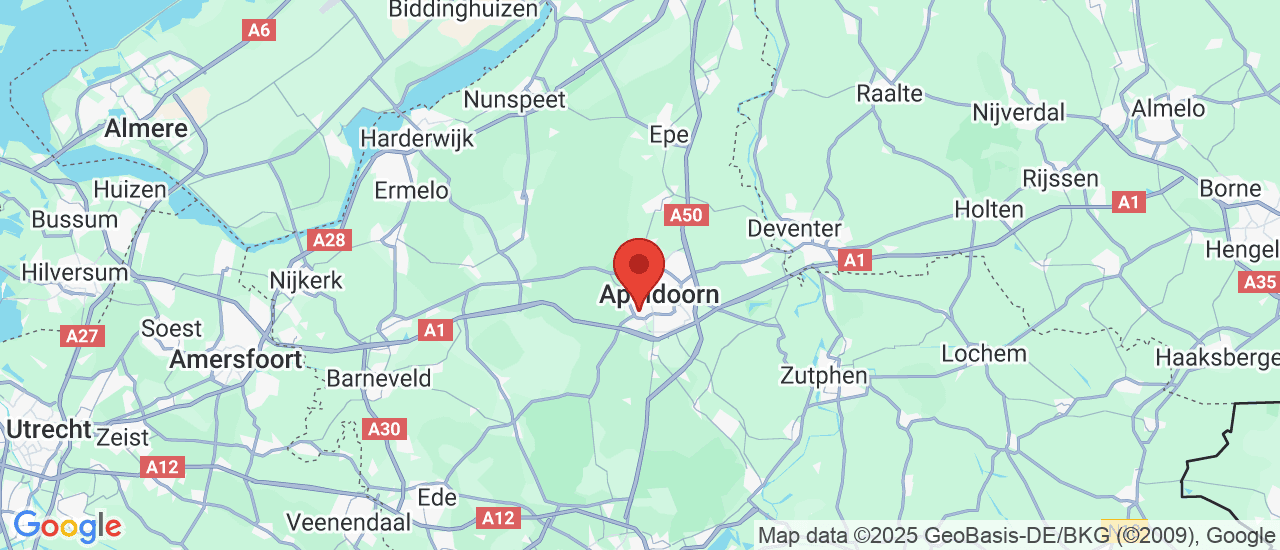 Google maps locatie van Motion Gallery B.V.