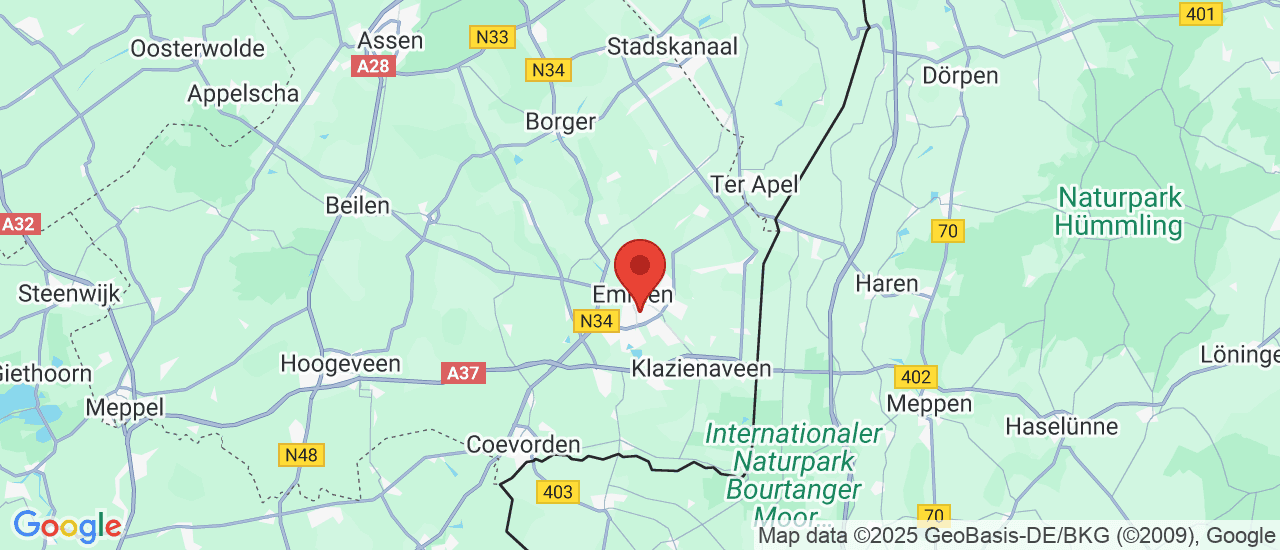 Google maps locatie van Autobedrijf Veenstra