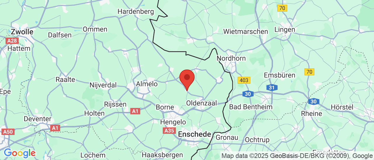 Google maps locatie van Tweca B.V.