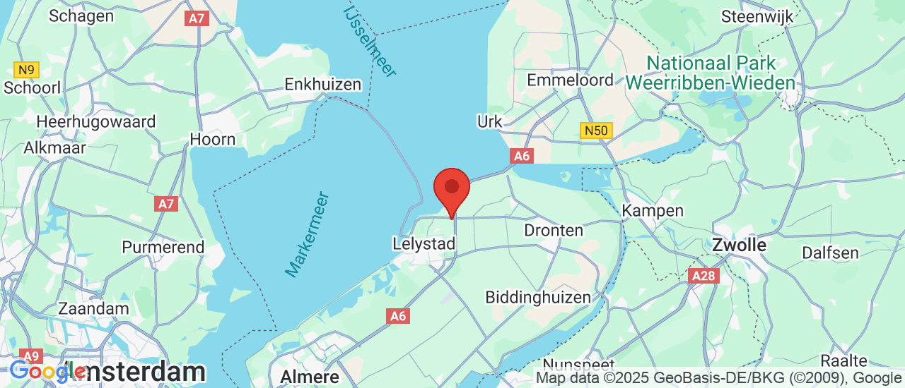 Google maps locatie van Lan Dauer Automotive Lelystad
