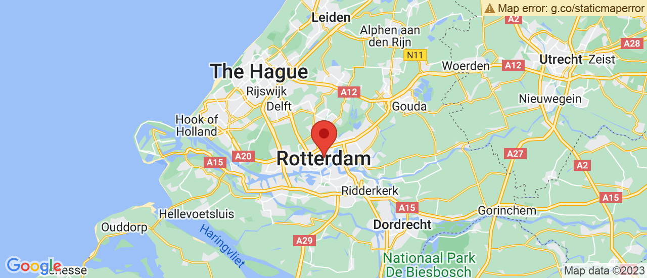 Google maps locatie van Auto Hoogenboom SEAT, ŠKODA en Occasions Rotterdam