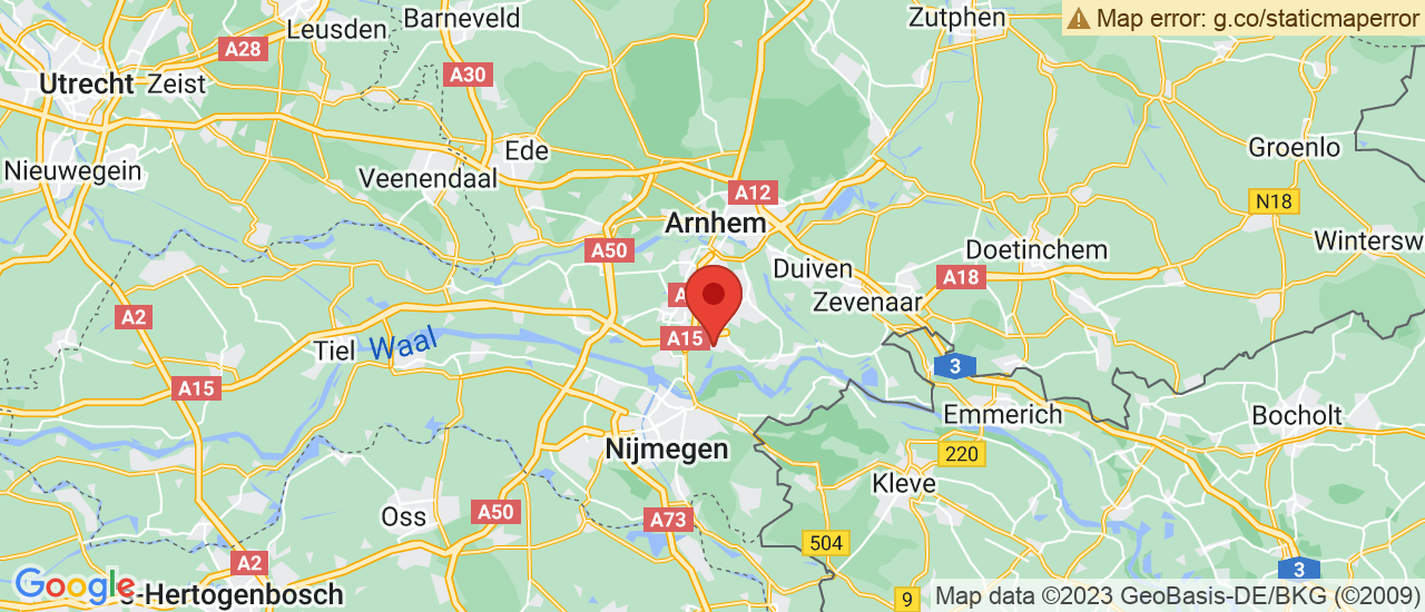 Google maps locatie van Autobedrijf van Meegen