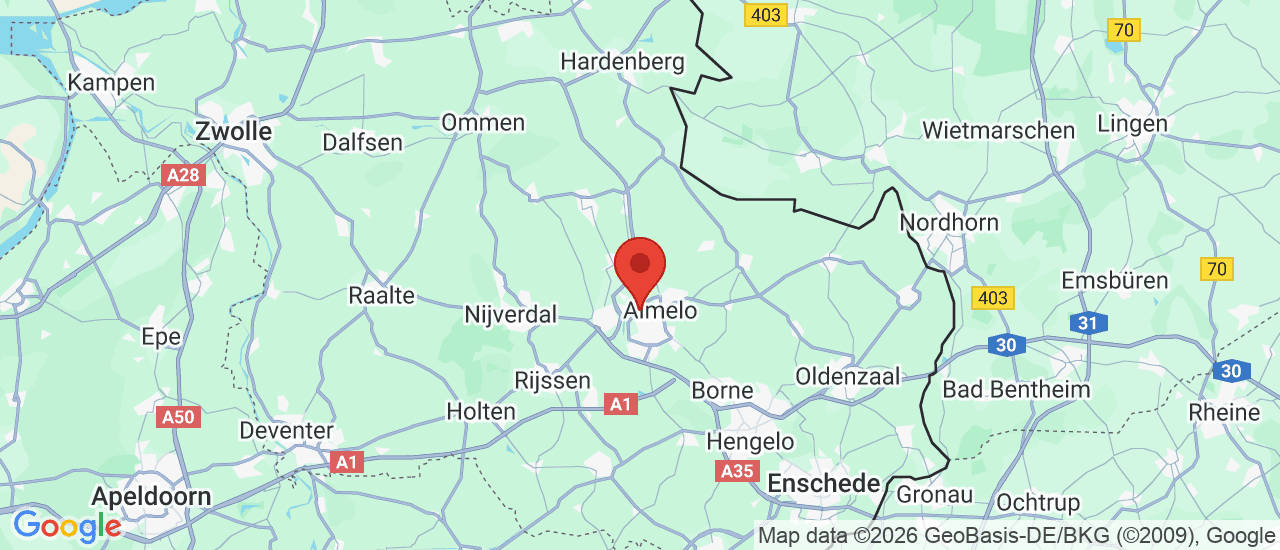 Google maps locatie van AutoMotive Oost