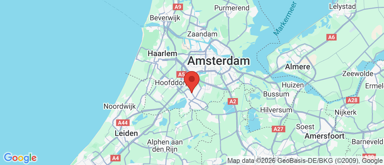 Google maps locatie van Autoplaza Aalsmeer