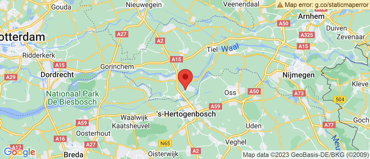 Google maps locatie van Autoholland Kerkdriel B.V.