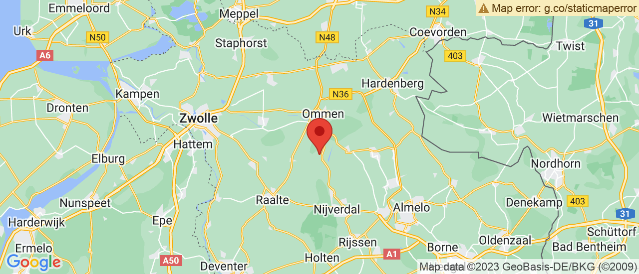 Google maps locatie van Autobedrijf Rudie Wetering B.V.