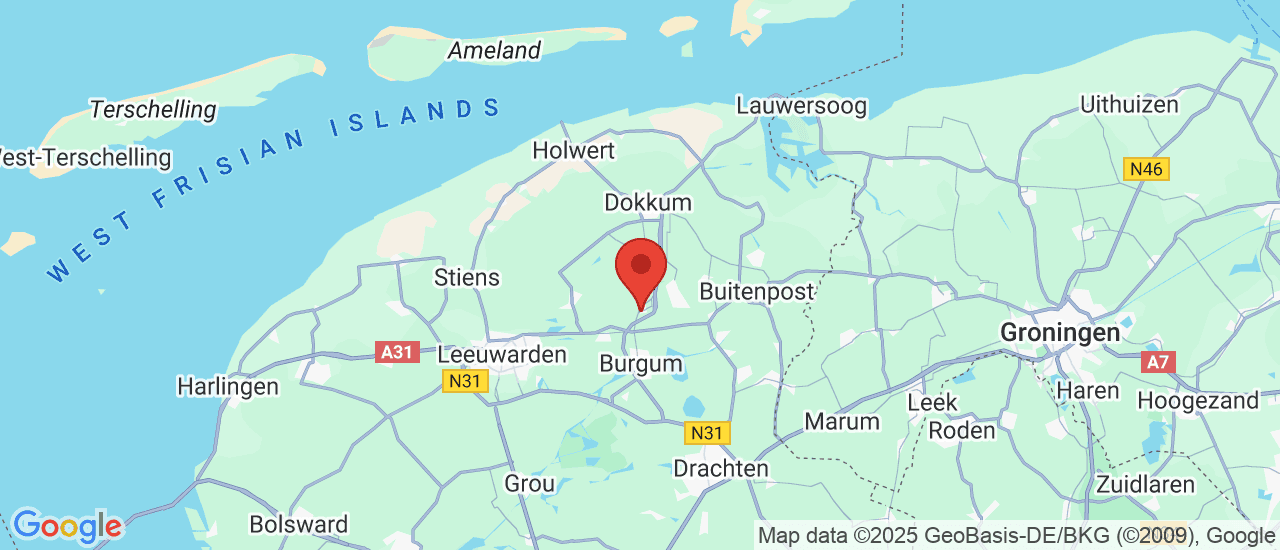 Google maps locatie van Van der Bij Auto's