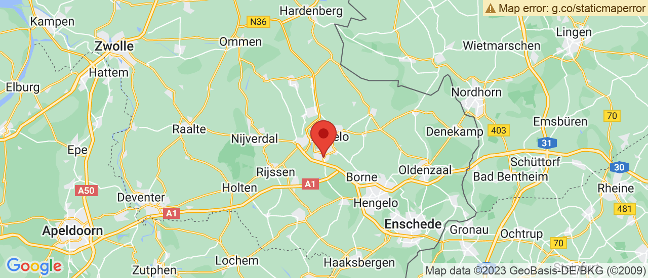 Google maps locatie van Autobedrijf K. Drent Vriezenveen B.V.