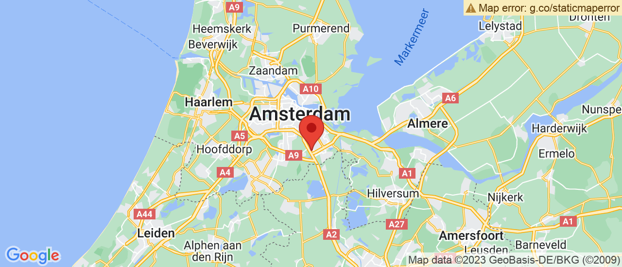 Google maps locatie van Audi Centrum Amsterdam