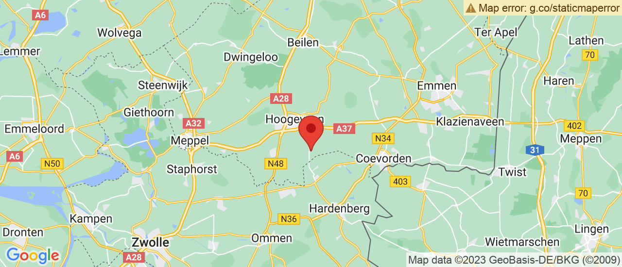 Google maps locatie van Autobedrijf Hilberdink