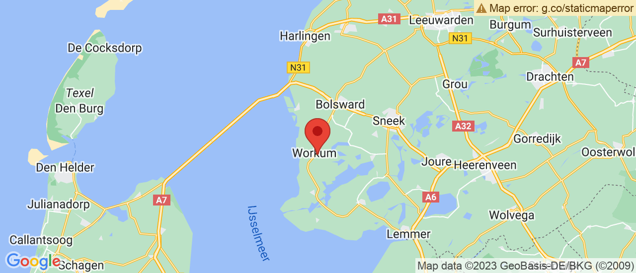 Google maps locatie van Galema & de Boer Auto's