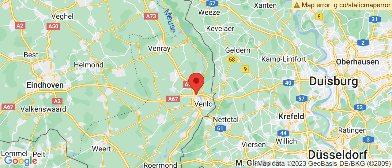 Google maps locatie van Wassink Autogroep P B.V. Venlo