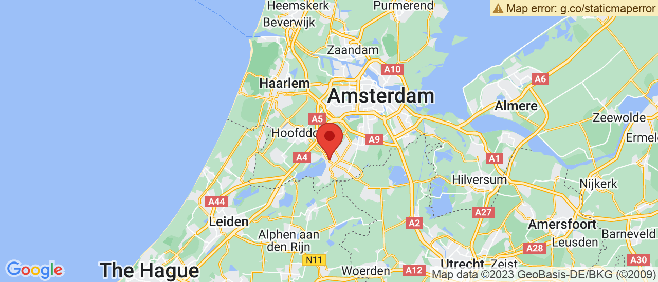 Google maps locatie van Nieuwendijk Amstelveen