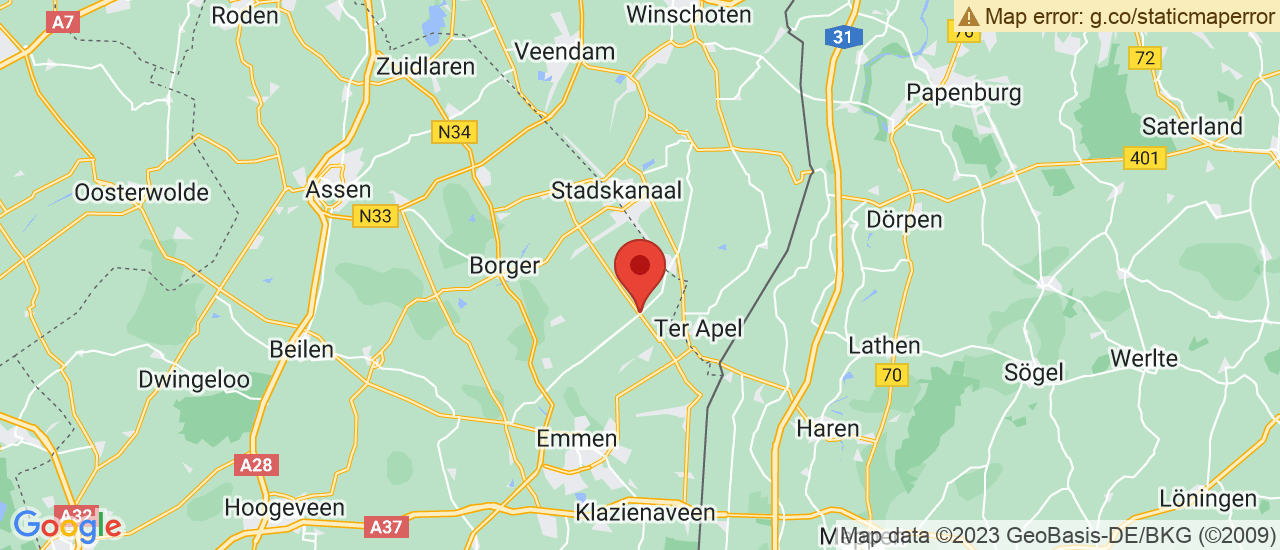 Google maps locatie van RTO Autoservice Stadskanaal