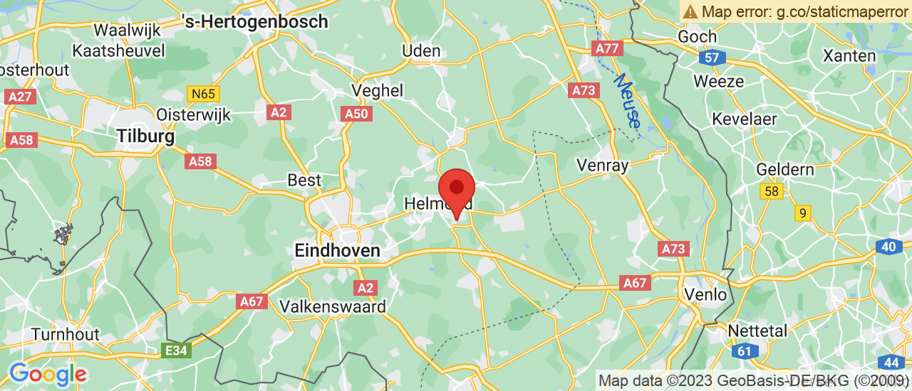 Google maps locatie van VDNS Kia Helmond