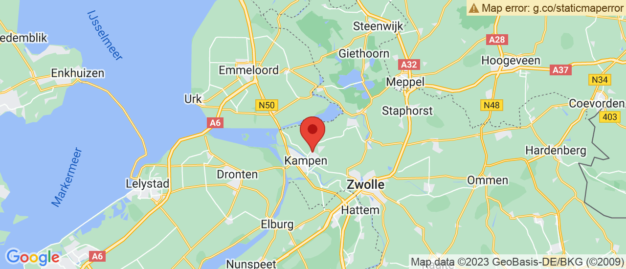 Google maps locatie van Autobedrijf B. van den Belt BV