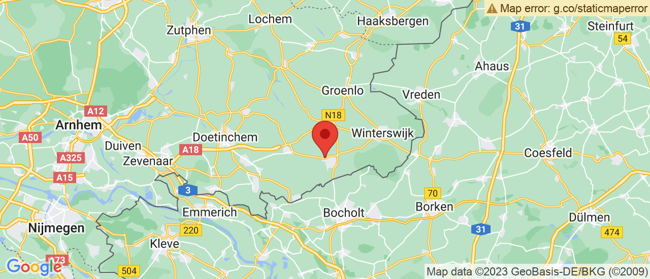 Google maps locatie van Herwers Aalten