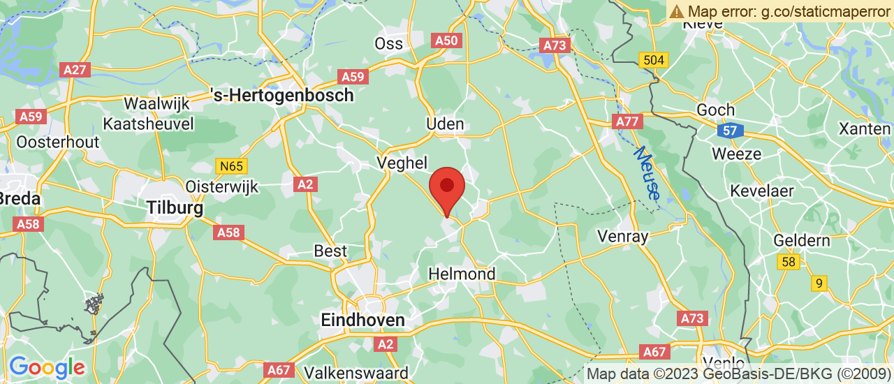 Google maps locatie van DK Garagebedrijf