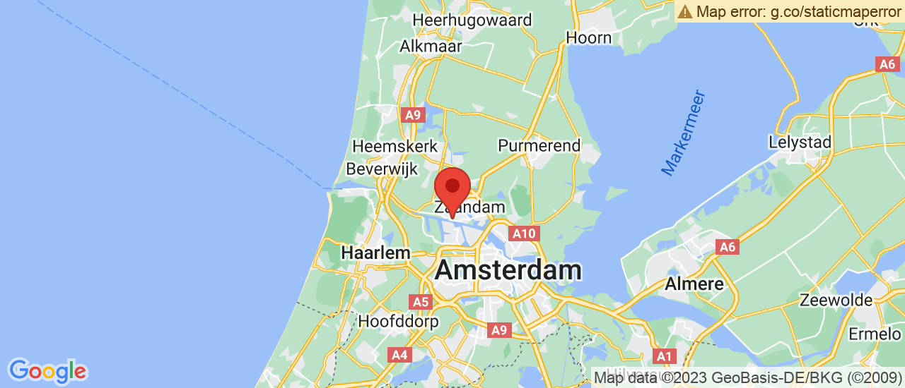 Google maps locatie van Gomes Noord-Holland B.V. Zaandam