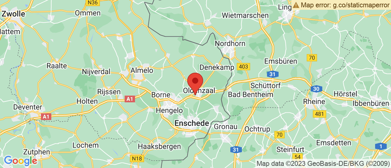 Google maps locatie van Bleeker Oldenzaal