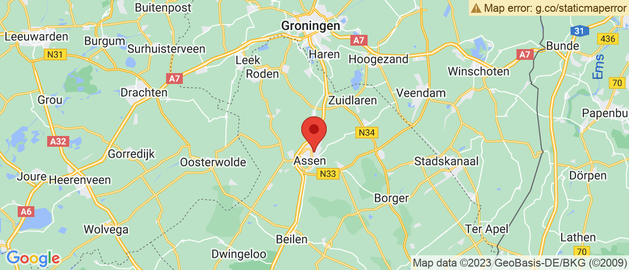 Google maps locatie van Vakgarage Auto Douwes