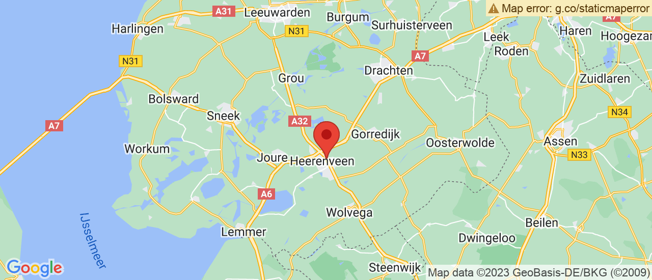 Google maps locatie van Vakgarage van der Veen