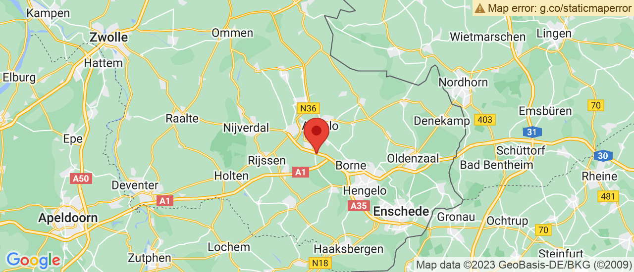 Google maps locatie van Gebroeders Heinhuis
