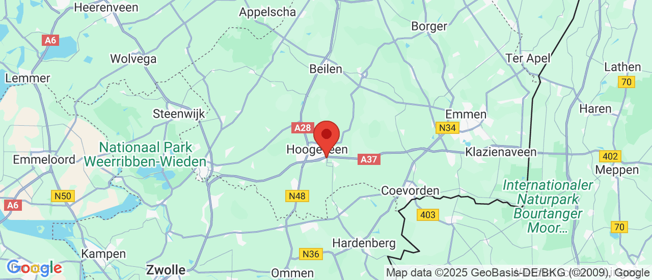 Google maps locatie van Vakgarage Zwiers