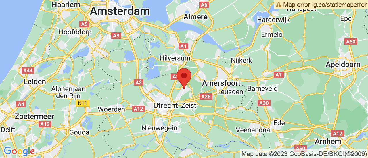 Google maps locatie van De Rooij