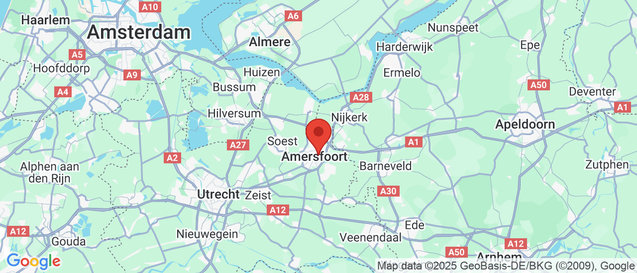 Google maps locatie van Autohuis Amersfoort