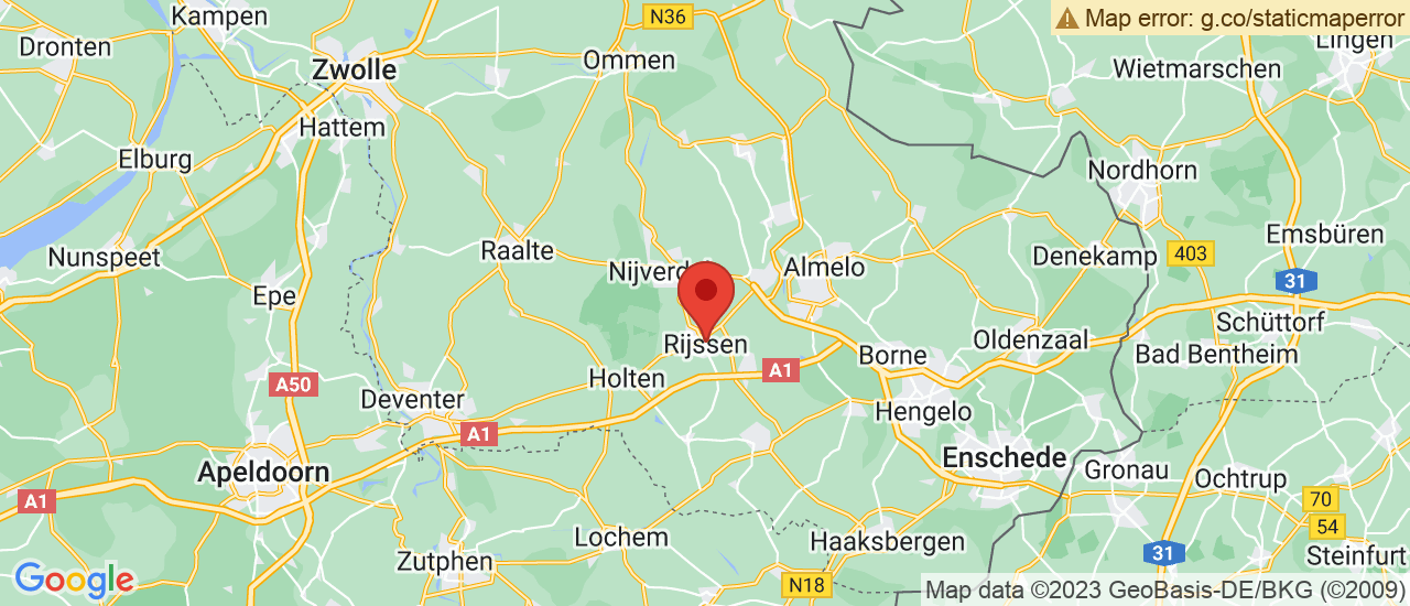 Google maps locatie van Lammertink Auto BV
