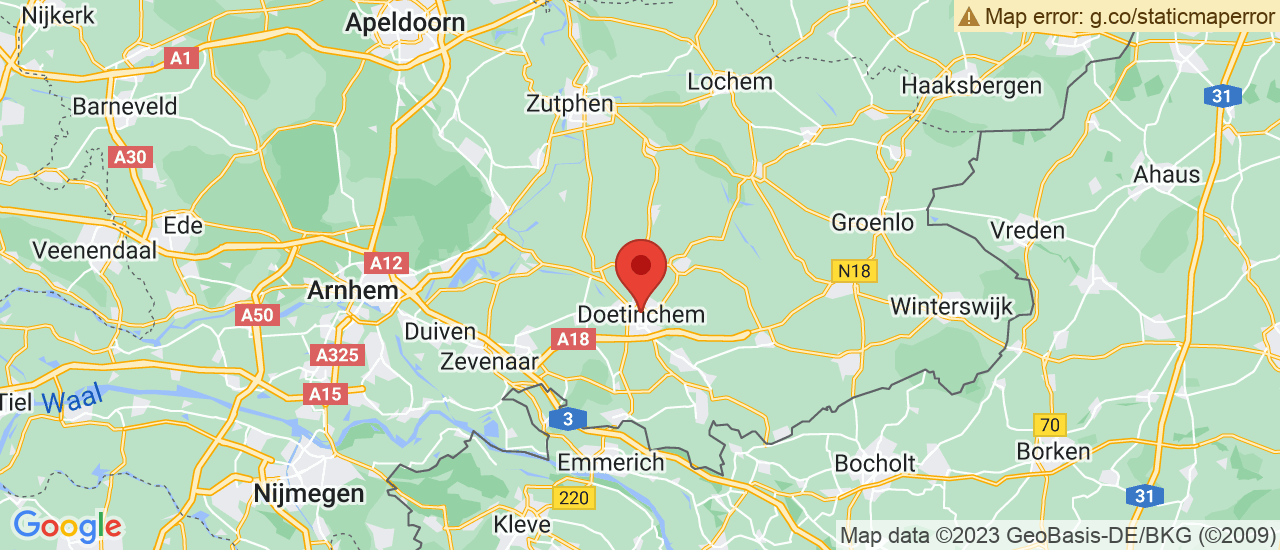 Google maps locatie van Huiskes-Kokkeler Doetinchem occasion